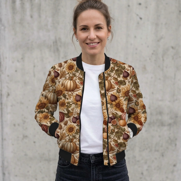AUTUMN FLOWERS WZ. 28 - Cotton drill