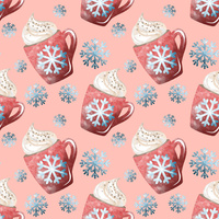 HEIßE SCHOKOLADE (WEIHNACHTSRENTIERE) - Wasserabweisende Webware