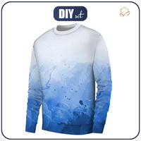 BASIC HERREN SWEATSHIRT (OREGON) - KLECKSE (classic blue) - Sommersweat L