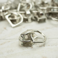 Jezdec ke spirálovým zipům  5mm pro přívěsek - nikl