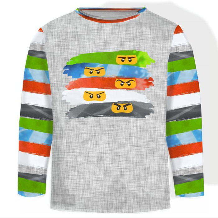 LONGSLEEVE - NINJA TÝM - single jersey (146/152)