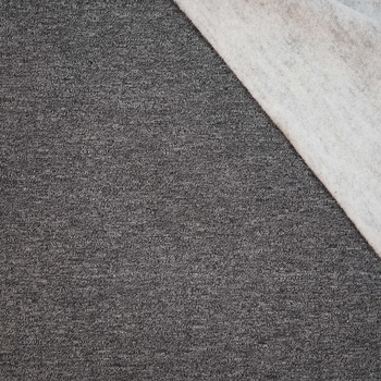 D-08 MELANGE GRAPHITE - brushed knitwear with elastane