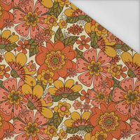 FLOWERS PAPAYA ORANGE WZ. 7 - Nylon fabric PUMI