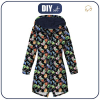 DÁMSKÁ BUNDA PARKA (ANNA) - PAWIE PIÓRKA / czarny - softshell