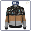 WOMEN’S BOMBER JACKET (KAMA) - FOLK FLORAL / BLOCKS - sewing set XXL