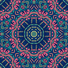COLORFUL MANDALA pat. 4 - Hydrophobic brushed knit