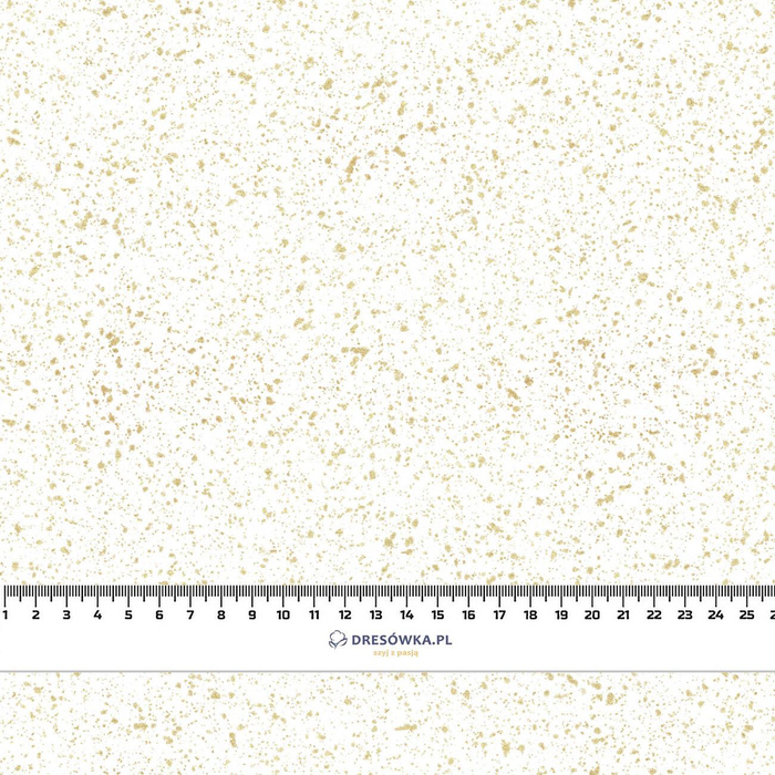 GOLDEN WINTER SKY (WHITE CHRISTMAS) - looped knit fabric