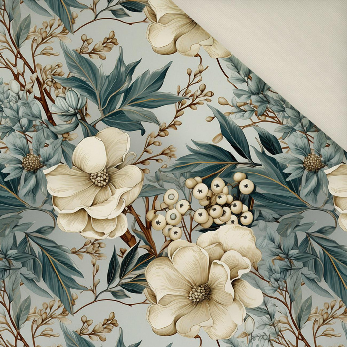 WINTER FLOWERS WZ.1- Polster- Velours