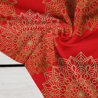 MANDALA pat. 5 / red - Crepe