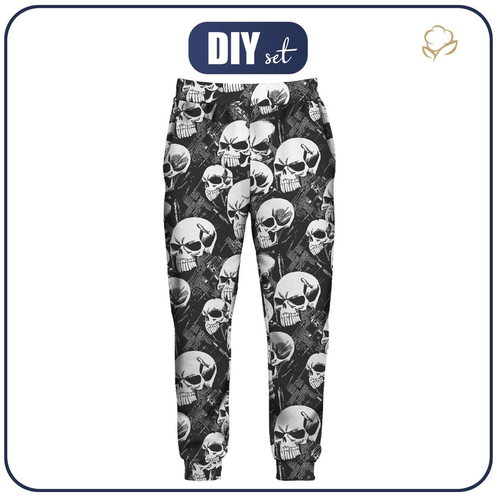 HERREN JOGGINGHOSE (GREG) - BAD SKULLS - Nähset M