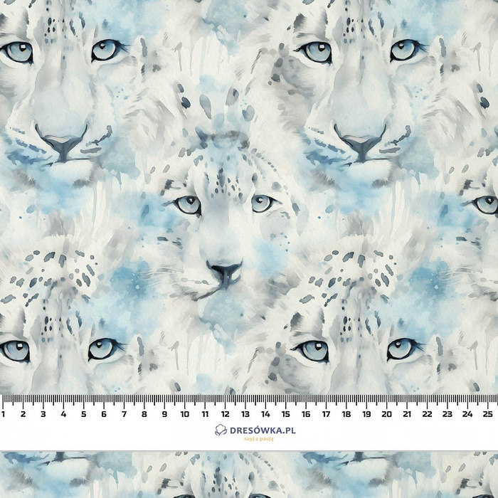 100CM SNOW LEOPARD PAT. 2 - single jersey 