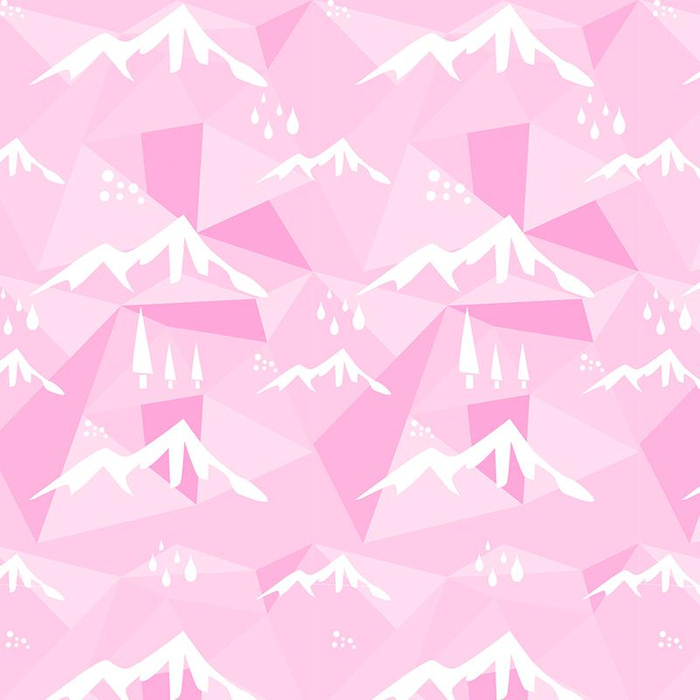 HORY (adventure) / růžová - Jersey wiskozowy