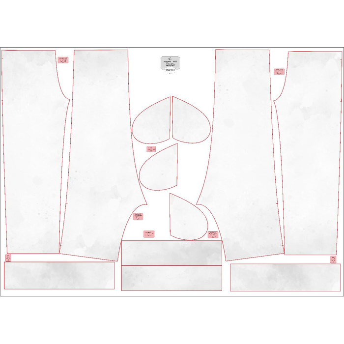 KINDER JOGGINGHOSE (ROBIN) - WHITE - Nähset (134/140)