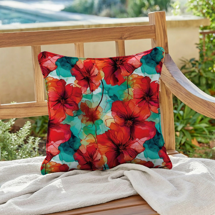 FLOWERS WZ. 75 - Hydrophobic brushed knit