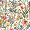 PASTEL FLOWERS WZ. 34 - Waterproof woven fabric