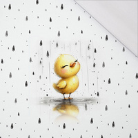 DUCKIE RAIN WZ. 4 - panel (60cm x 50cm) SINGLE JERSEY