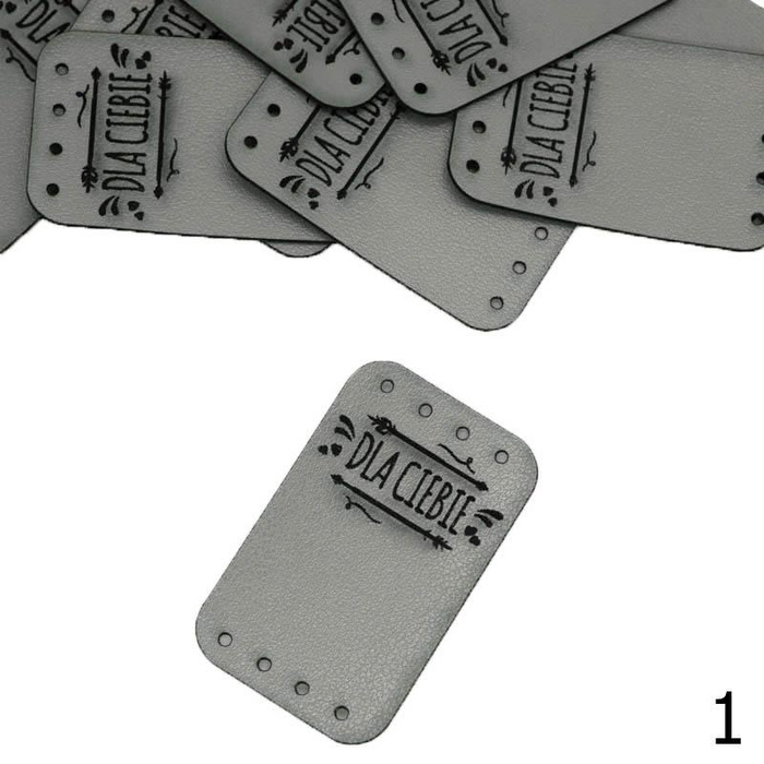 Falt-Label „DLA CIEBIE'' 2,5x4 cm - Farben nach Wahl