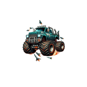 MONSTER TRUCK VZ. 2 - panel (60cm x 50cm) teplákovina