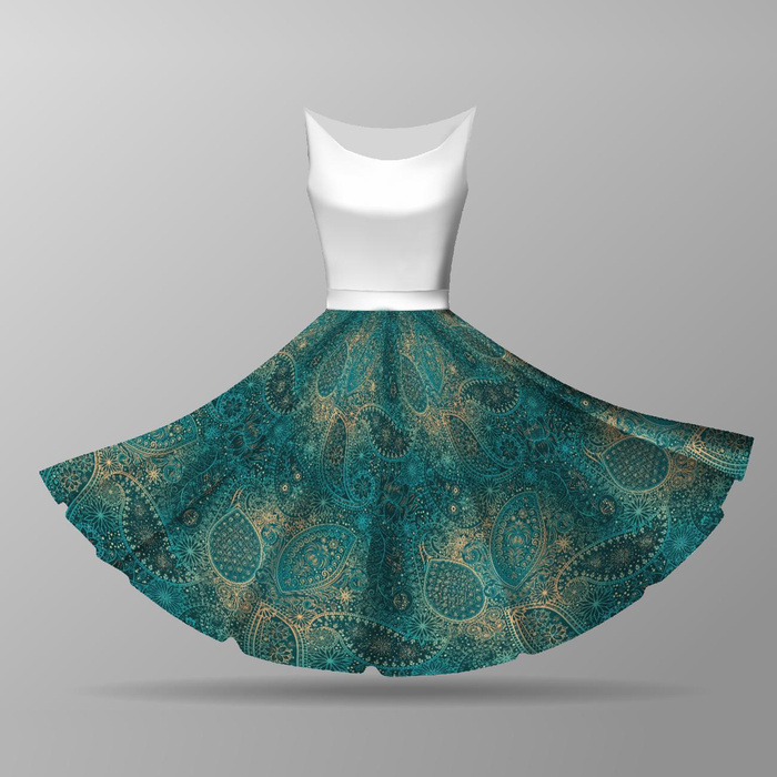 MEHNDI 2.0 - big circle skirt panel