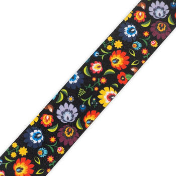 Taśma gładka - FOLK ŁOWICKI (czarny) / Rozmiar do wyboru