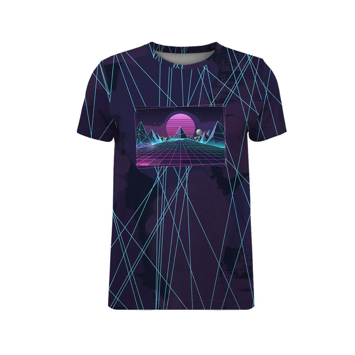 HERREN T-SHIRT - NEON GALAXY ms.12 - Nähset S