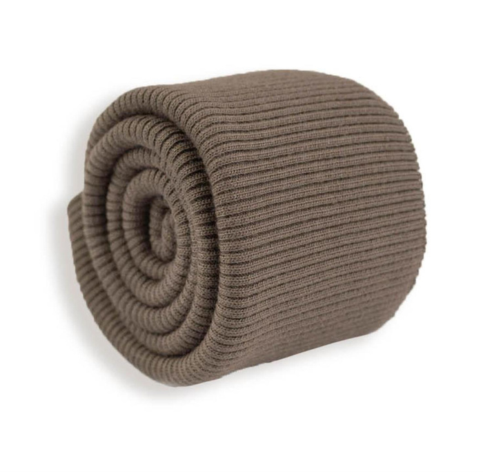 D-56 HNĚDÝ - náplet žebrovaný teplákovina SD