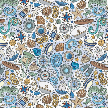 IN THE SEA / white - Upholstery velour