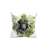 KISSEN 45x45 - WATERCOLOR MONKEY - Panama 220g - Nähset