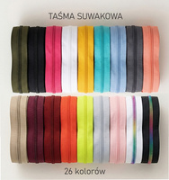 Taśma suwakowa żyłkowa 5 mm - kolor do wyboru