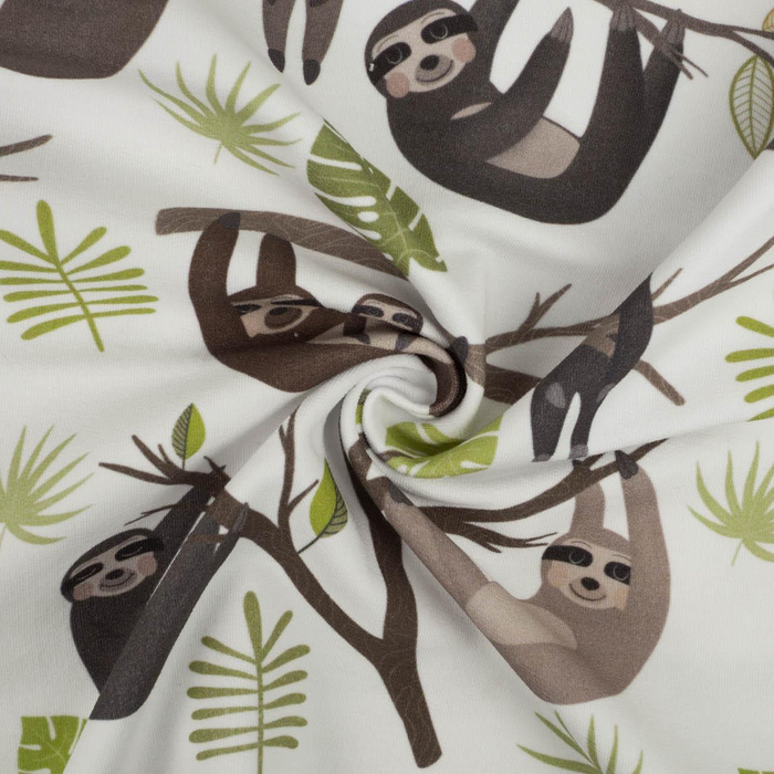SLOTHS / mosteras (SLOTHS) / white - looped knit fabric