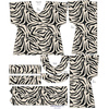 KIMONO HALENKA - ZEBRA m. 1 - Sada šití L-XL