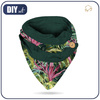 BUTTON SCARF - monstera wz.8 - sewing set