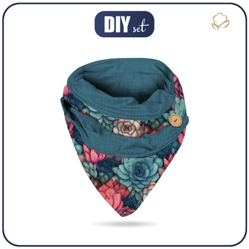 SUCCULENT PLANTS PAT. 6 - NEON FEATHERS - sewing set