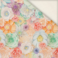 PASTEL FLOWERS WZ. 20 - Slub Weave