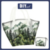 XL bag with in-bag pouch 2 in 1 - WATERCOLOR FOREST WZ.2 - sewing set