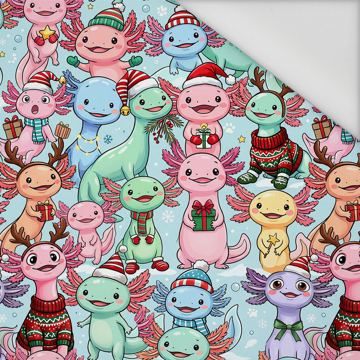CHRISTMAS AXOLOTL - Wasserabweisende Webware
