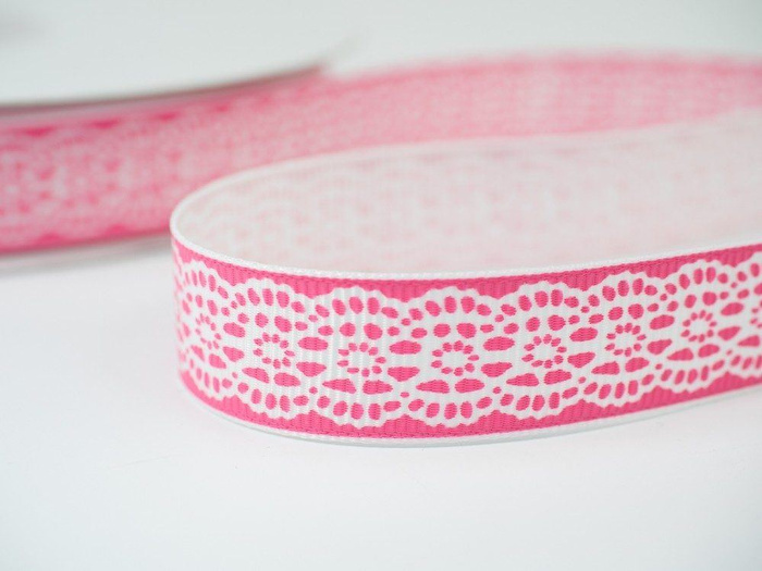 Ripsband Breite 15 mm - ROSE