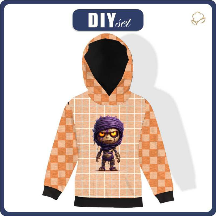 KID'S HOODIE (ALEX) - Mummy - looped knit fabric (146/152)