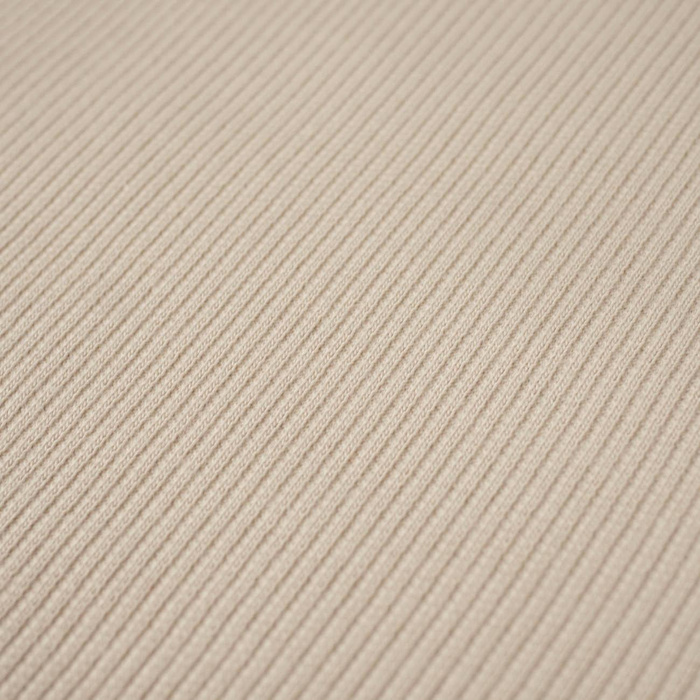Rib Jersey fabric Unicolour - LIGHT BEIGE (D-55)