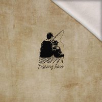 FISHING TIME PAT. 2 - PANEL (60cm x 50cm) brushed knitwear with elastane ITY