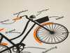 BIKE / beige - panel, looped knit 