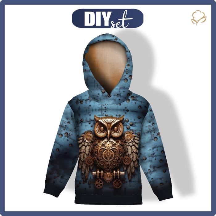 KINDER HOODIE (ALEX) - OWL wz.1  - Nähset (86/92) 