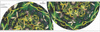 GREEN FLORAL - panel pro kruhovou sukni D