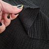 Cotton Muslin Double Gauze - BLACK