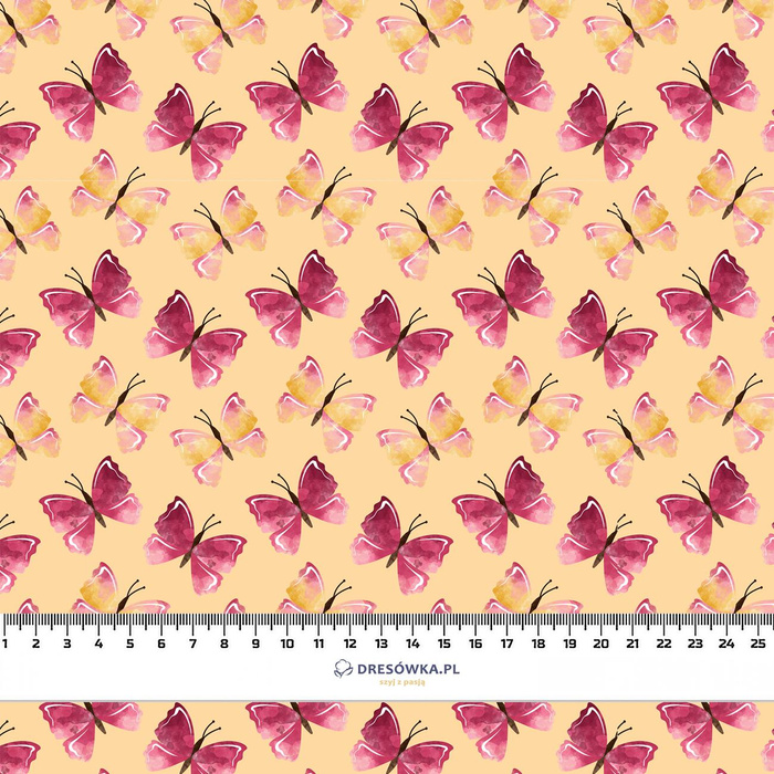 SCHMETTERLINGE (BÄRCHEN UND SCHMETTERLINGE) - Baumwoll Webware