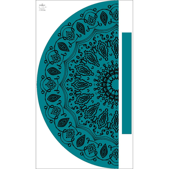MANDALA m. 6 / emerald - Maxirock Panel/ CYRANECZKA