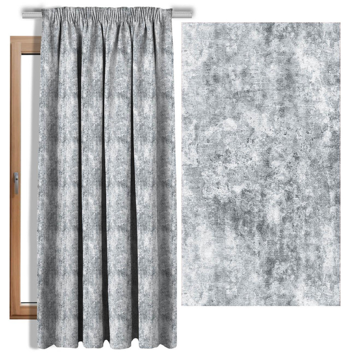 GRUNGE (light grey) - looped knit fabric