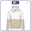 CLASSIC WOMEN’S HOODIE (POLA) - MEADOW PAT. 2 (IN THE MEADOW) - looped knit fabric - M