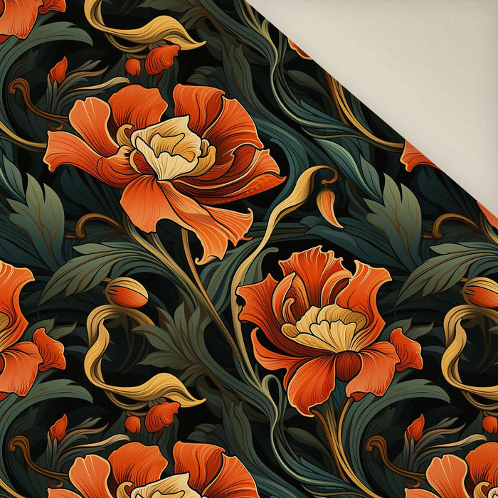 AUTUMN FLOWERS WZ.16- Upholstery velour 