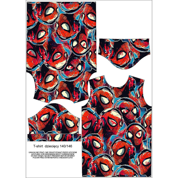 KID’S T-SHIRT (116-122) - SPIDER - sewing set